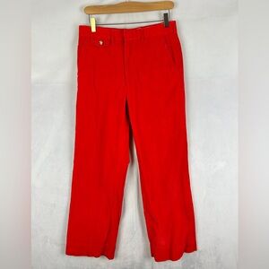 GANT Vintage Red Corduroy‎ Straight Leg Pants Women's Size 6 Bold Cotton